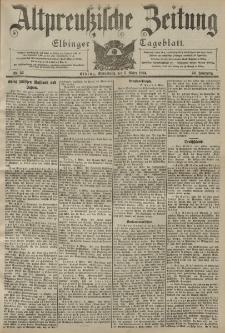 Altpreussische Zeitung, Nr. 55 Sonnabend 5 März 1904, 56. Jahrgang