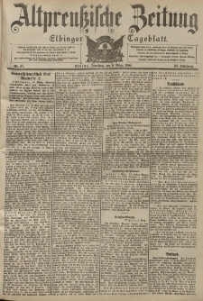 Altpreussische Zeitung, Nr. 57 Dienstag 8 März 1904, 56. Jahrgang