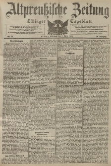 Altpreussische Zeitung, Nr. 58 Mittwoch 9 März 1904, 56. Jahrgang