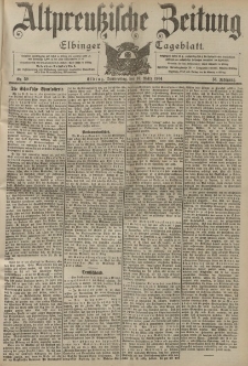 Altpreussische Zeitung, Nr. 59 Donnerstag 10 März 1904, 56. Jahrgang