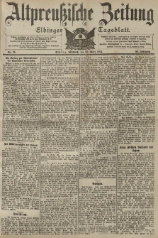 Altpreussische Zeitung, Nr. 76 Mittwoch 30 März 1904, 56. Jahrgang