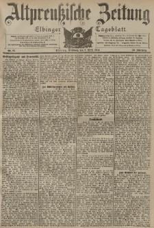 Altpreussische Zeitung, Nr. 80 Mittwoch 6 April 1904, 56. Jahrgang