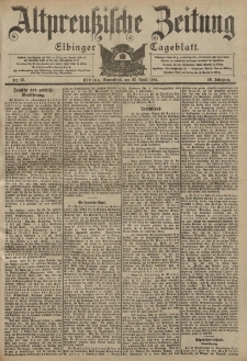 Altpreussische Zeitung, Nr. 95 Sonnabend 23 April 1904, 56. Jahrgang