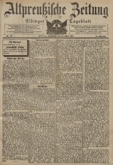 Altpreussische Zeitung, Nr. 101 Sonnabend 30 April 1904, 56. Jahrgang