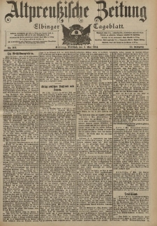 Altpreussische Zeitung, Nr. 104 Mittwoch 4 Mai 1904, 56. Jahrgang