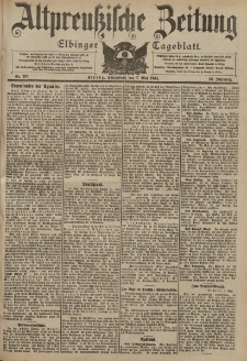 Altpreussische Zeitung, Nr. 107 Sonnabend 7 Mai 1904, 56. Jahrgang
