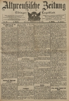 Altpreussische Zeitung, Nr. 113 Sonntag 15 Mai 1904, 56. Jahrgang