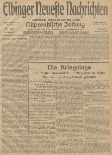 Elbinger Neueste Nachrichten, Nr. 287 Montag 19 Oktober 1914 66. Jahrgang