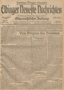 Elbinger Neueste Nachrichten, Nr. 293 Sonntag 25 Oktober 1914 66. Jahrgang