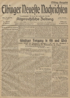Elbinger Neueste Nachrichten, Nr. 296 Mittwoch 28 Oktober 1914 66. Jahrgang