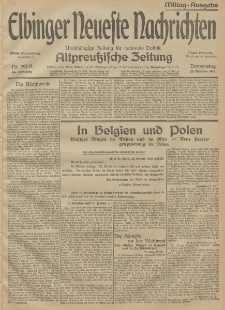 Elbinger Neueste Nachrichten, Nr. 297 Donnerstag 29 Oktober 1914 66. Jahrgang