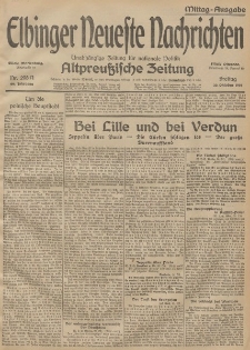 Elbinger Neueste Nachrichten, Nr. 298 Freitag 30 Oktober 1914 66. Jahrgang