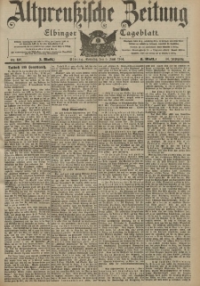 Altpreussische Zeitung, Nr. 130 Sonntag 5 Juni 1904, 56. Jahrgang
