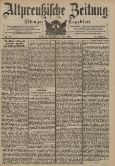 Altpreussische Zeitung, Nr. 131 Dienstag 7 Juni 1904, 56. Jahrgang