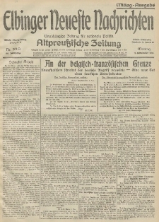Elbinger Neueste Nachrichten, Nr. 301 Montag 2 November 1914 66. Jahrgang