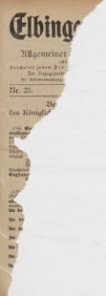 Kreis-Blatt des Königlich Preußischen Landraths-Amtes zu Elbing, Nr. 25 Freitag 22 März 1907