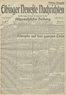 Elbinger Neueste Nachrichten, Nr. 303 Mittwoch 4 November 1914 66. Jahrgang