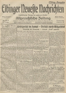 Elbinger Neueste Nachrichten, Nr. 304 Donnerstag 5 November 1914 66. Jahrgang