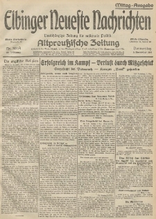 Elbinger Neueste Nachrichten, Nr. 304 Donnerstag 5 November 1914 66. Jahrgang