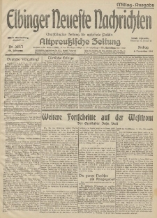 Elbinger Neueste Nachrichten, Nr. 305 Freitag 6 November 1914 66. Jahrgang