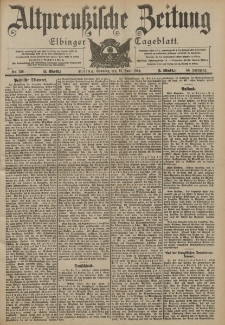 Altpreussische Zeitung, Nr. 136 Sonntag 12 Juni 1904, 56. Jahrgang