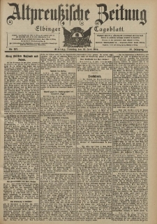 Altpreussische Zeitung, Nr. 137 Dienstag 14 Juni 1904, 56. Jahrgang