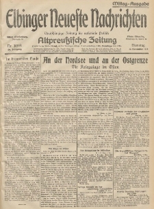 Elbinger Neueste Nachrichten, Nr. 309 Dienstag 10 November 1914 66. Jahrgang