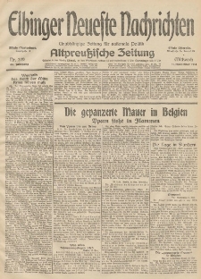 Elbinger Neueste Nachrichten, Nr. 310 Mittwoch 11 November 1914 66. Jahrgang