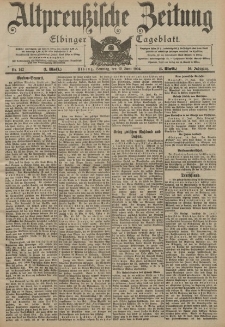 Altpreussische Zeitung, Nr. 142 Sonntag 19 Juni 1904, 56. Jahrgang