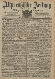 Altpreussische Zeitung, Nr. 144 Mittwoch 22 Juni 1904, 56. Jahrgang