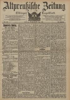Altpreussische Zeitung, Nr. 146 Freitag 24 Juni 1904, 56. Jahrgang