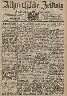 Altpreussische Zeitung, Nr. 148 Sonntag 26 Juni 1904, 56. Jahrgang