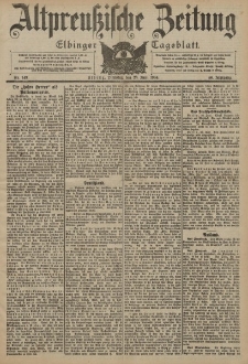 Altpreussische Zeitung, Nr. 149 Dienstag 28 Juni 1904, 56. Jahrgang