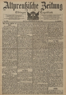 Altpreussische Zeitung, Nr. 151 Donnerstag 30 Juni 1904, 56. Jahrgang