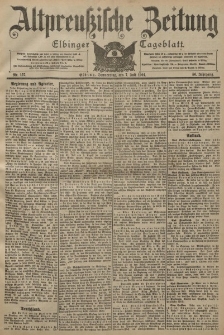 Altpreussische Zeitung, Nr. 157 Donnerstag 7 Juli 1904, 56. Jahrgang