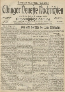 Elbinger Neueste Nachrichten, Nr. 314 Sonntag 15 November 1914 66. Jahrgang