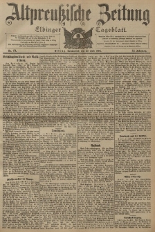 Altpreussische Zeitung, Nr. 171 Sonnabend 23 Juli 1904, 56. Jahrgang