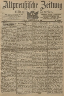 Altpreussische Zeitung, Nr. 177 Sonnabend 30 Juli 1904, 56. Jahrgang