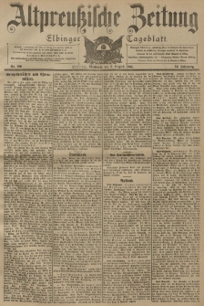 Altpreussische Zeitung, Nr. 180 Mittwoch 3 August 1904, 56. Jahrgang