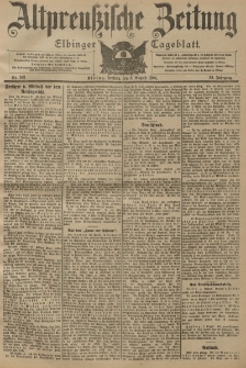 Altpreussische Zeitung, Nr. 182 Freitag 5 August 1904, 56. Jahrgang