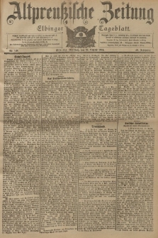 Altpreussische Zeitung, Nr. 198 Mittwoch 24 August 1904, 56. Jahrgang