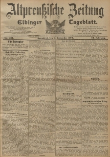 Altpreussische Zeitung, Nr. 207 Sonnabend 3 September 1904, 56. Jahrgang