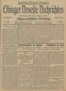 Elbinger Neueste Nachrichten, Nr. 320 Sonntag 22 November 1914 66. Jahrgang