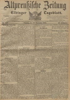 Altpreussische Zeitung, Nr. 227 Dienstag 27 September 1904, 56. Jahrgang
