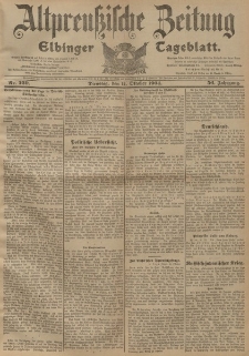 Altpreussische Zeitung, Nr. 239 Dienstag 11 Oktober 1904, 56. Jahrgang