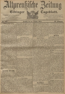 Altpreussische Zeitung, Nr. 248 Freitag 21 Oktober 1904, 56. Jahrgang