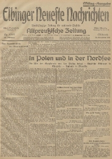 Elbinger Neueste Nachrichten, Nr. 323 Mittwoch 25 November 1914 66. Jahrgang