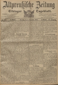 Altpreussische Zeitung, Nr. 262 Sonntag 6 November 1904, 56. Jahrgang