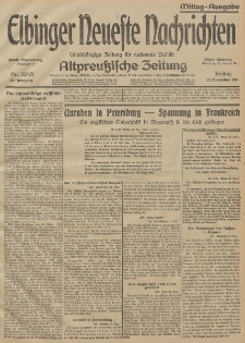 Elbinger Neueste Nachrichten, Nr. 325 Freitag 27 November 1914 66. Jahrgang