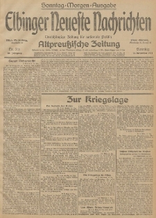 Elbinger Neueste Nachrichten, Nr. 341 Sonntag 13 Dezember 1914 66. Jahrgang